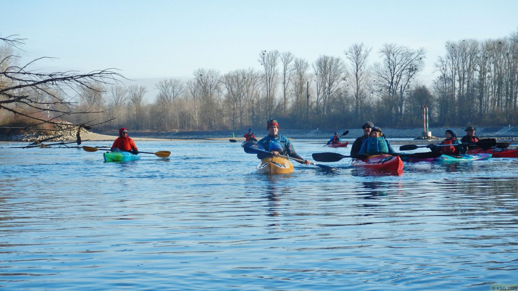 Silvesterpaddeln in Bildern