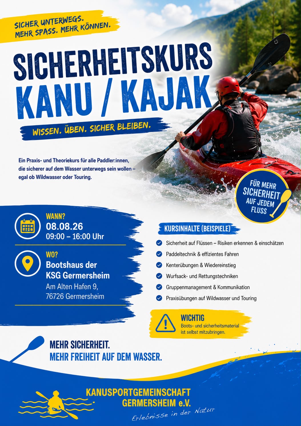 Sicherheitskurs nach DKV  Grundsätzen